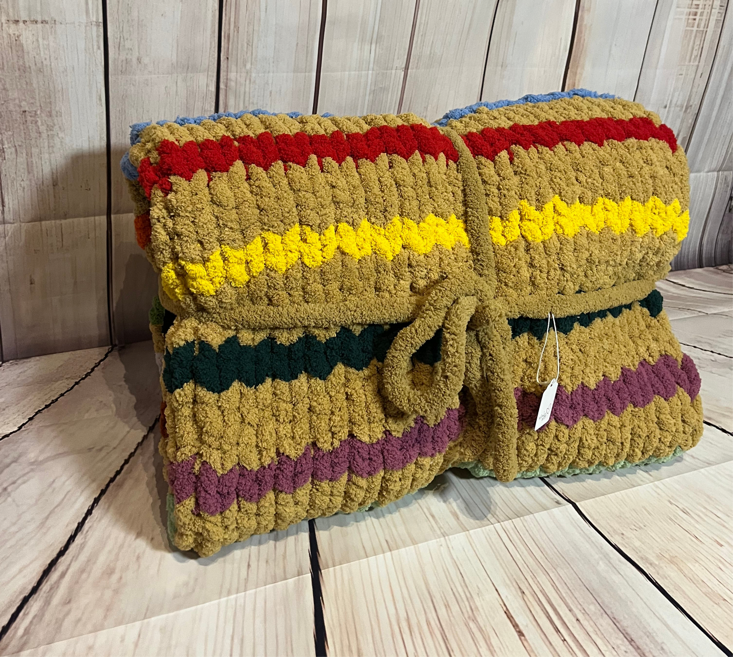 Light brown multi blanket