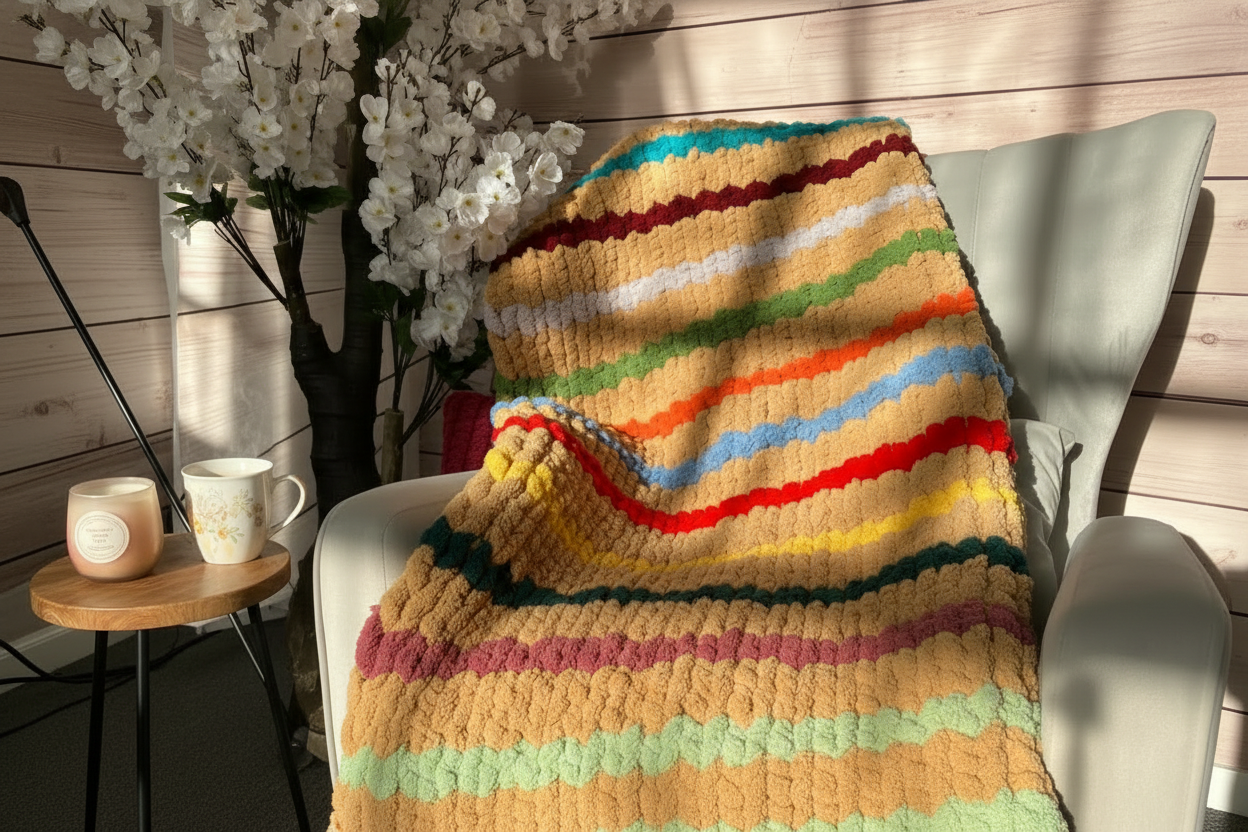 Light brown multi blanket