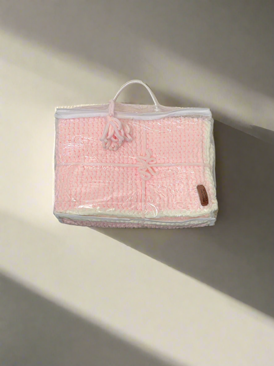 Pink  baby blanket 80x80cm