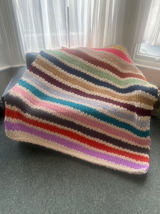 Handmade chunky knit blanket