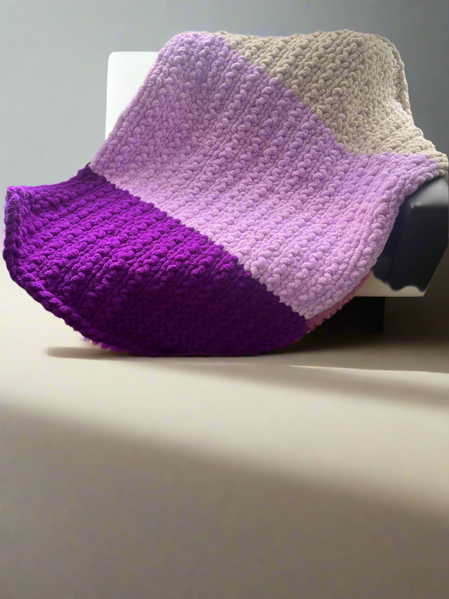 Handmade chunky knit blanket