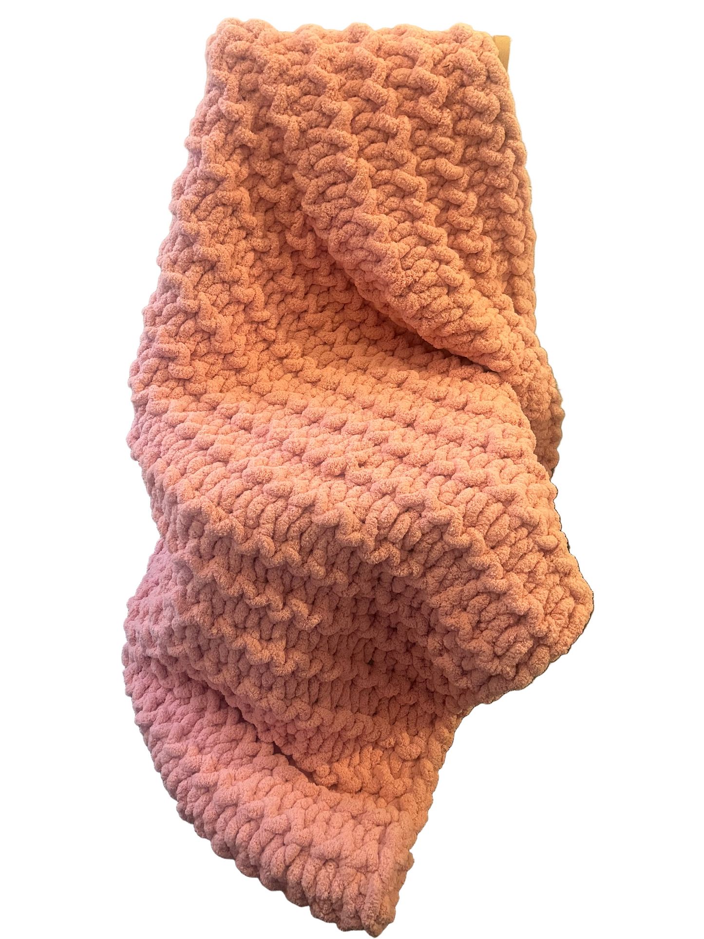 Handmade chunky knit blanket