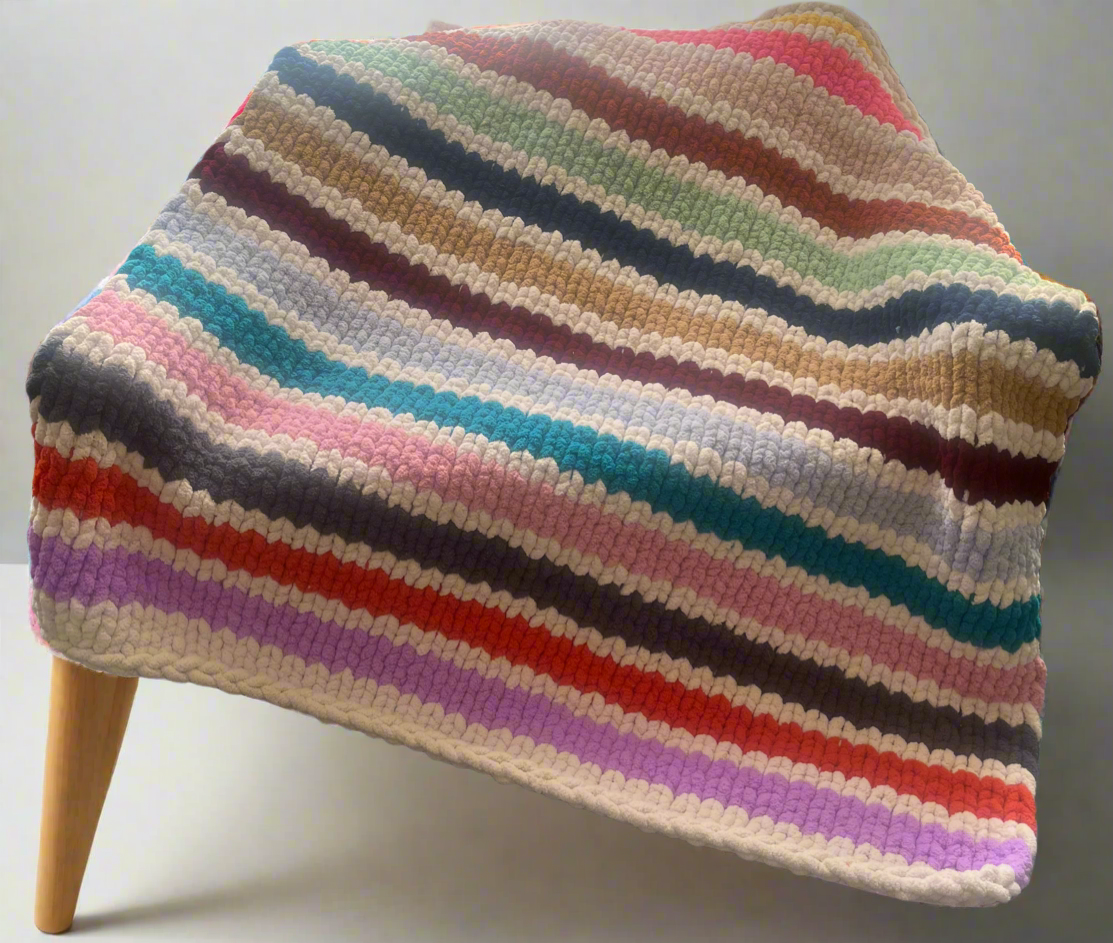 Handmade chunky knit blanket