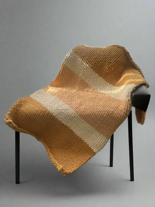 Handmade chunky knit blanket