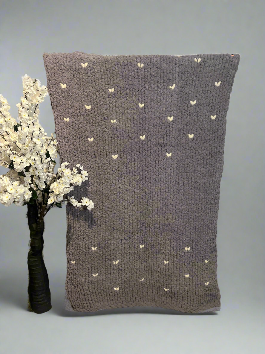 Handmade chunky knit blanket