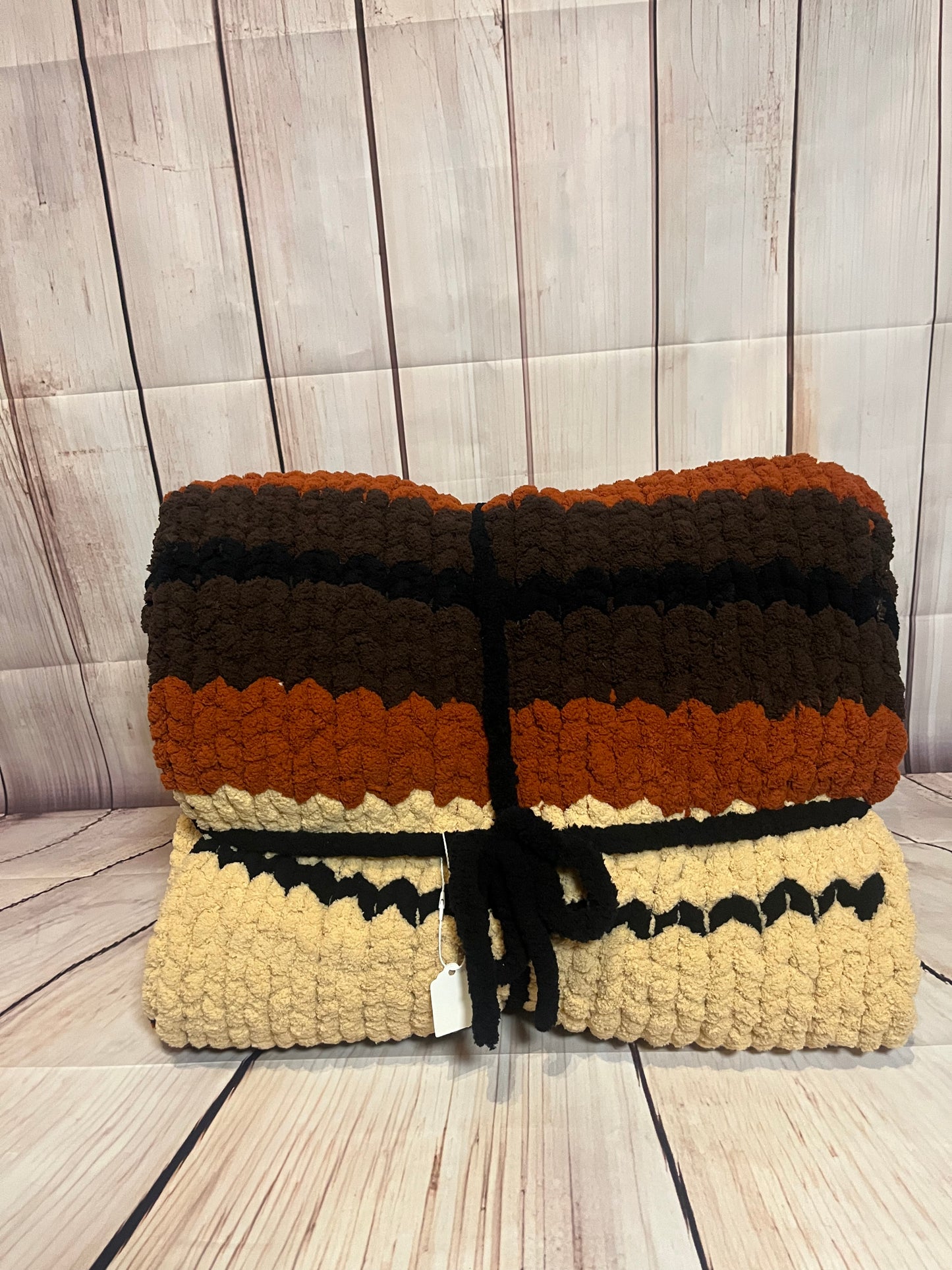 Handmade chunky knit blanket
