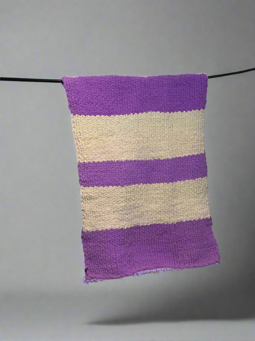 Handmade chunky knit blanket