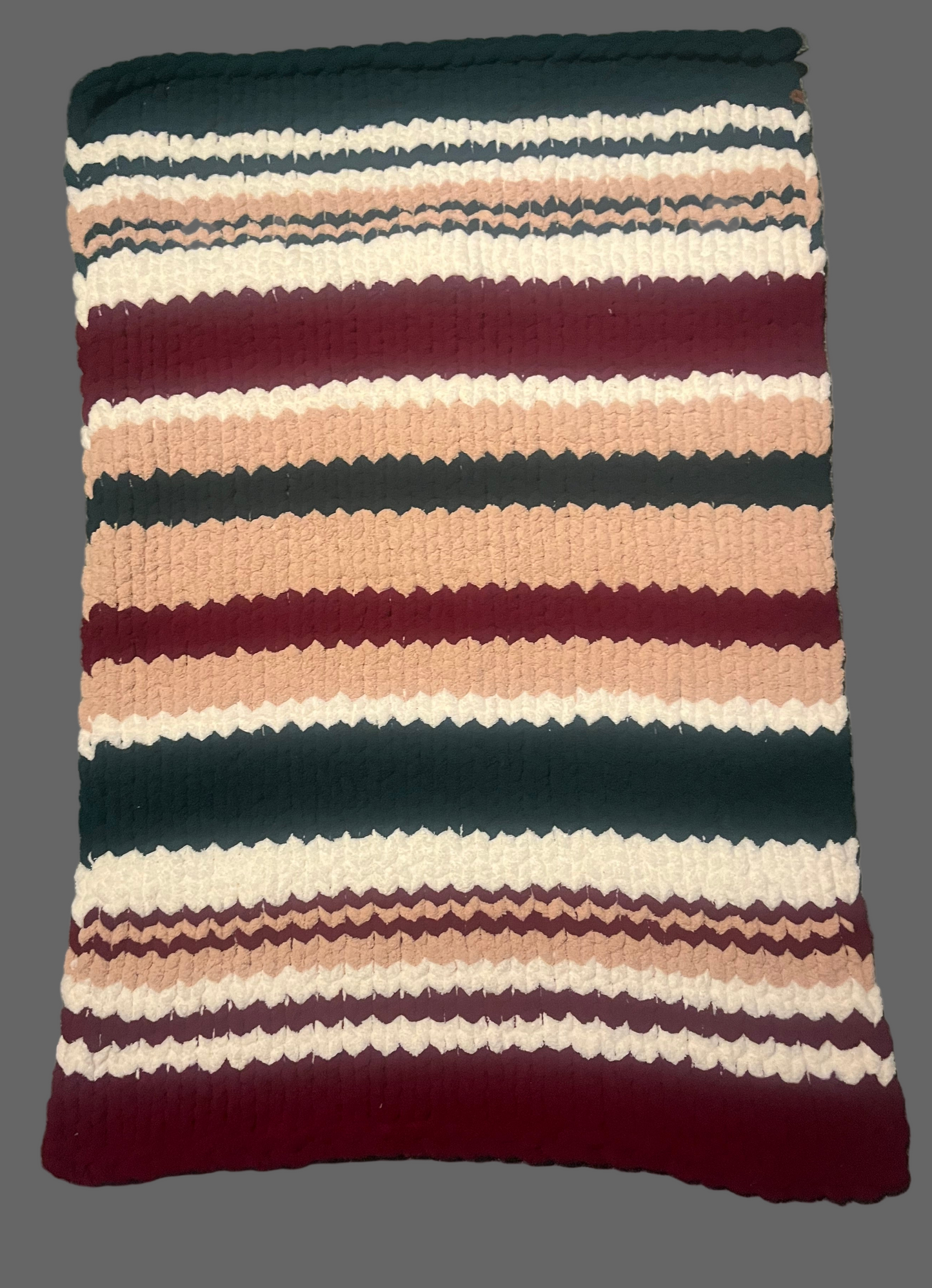 Handmade chunky knit blanket