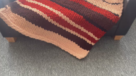 Handmade chunky knit blanket
